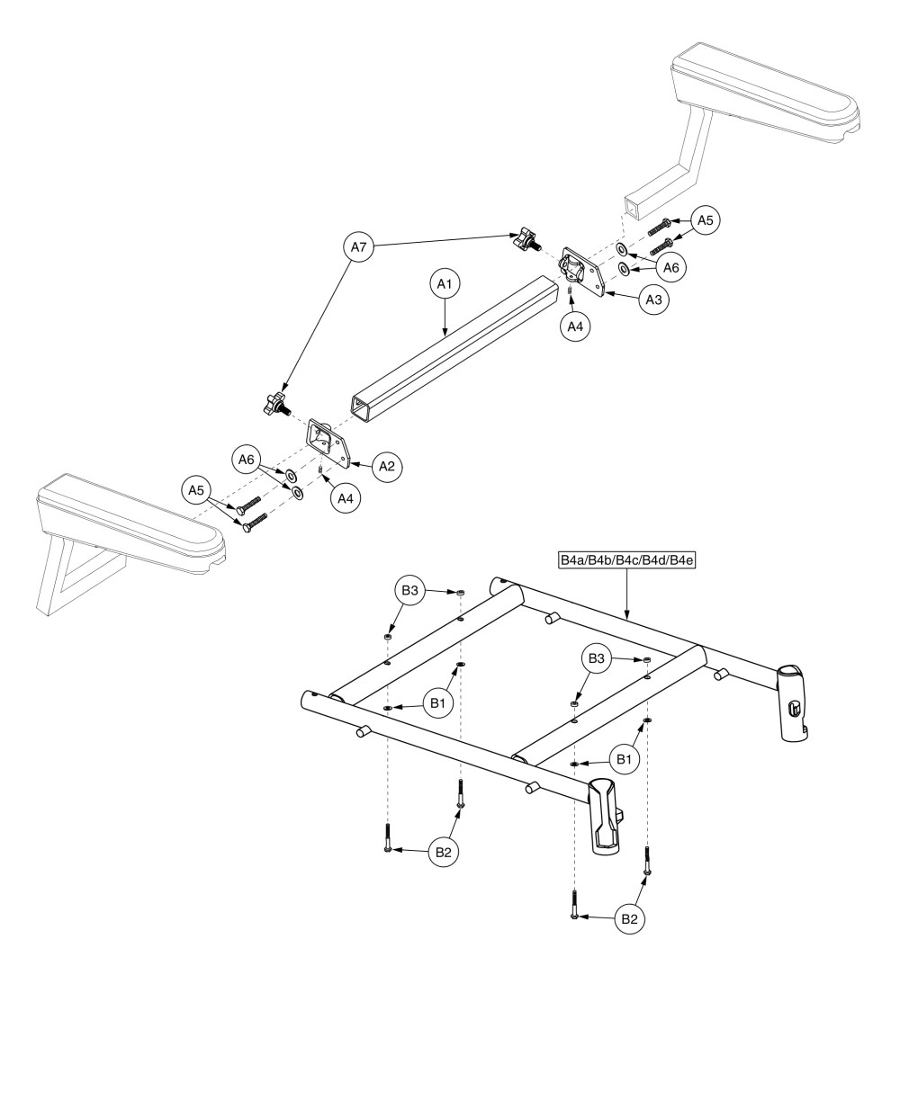 H - Frames - Pinchless Hinge, Solid Seat Pan - Elr Sa Solid Pin 24w parts diagram