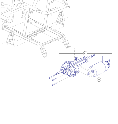 Motor Assy, Baja® Raptor 2, 4wheel parts diagram