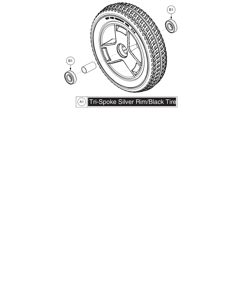 Front Wheel parts diagram