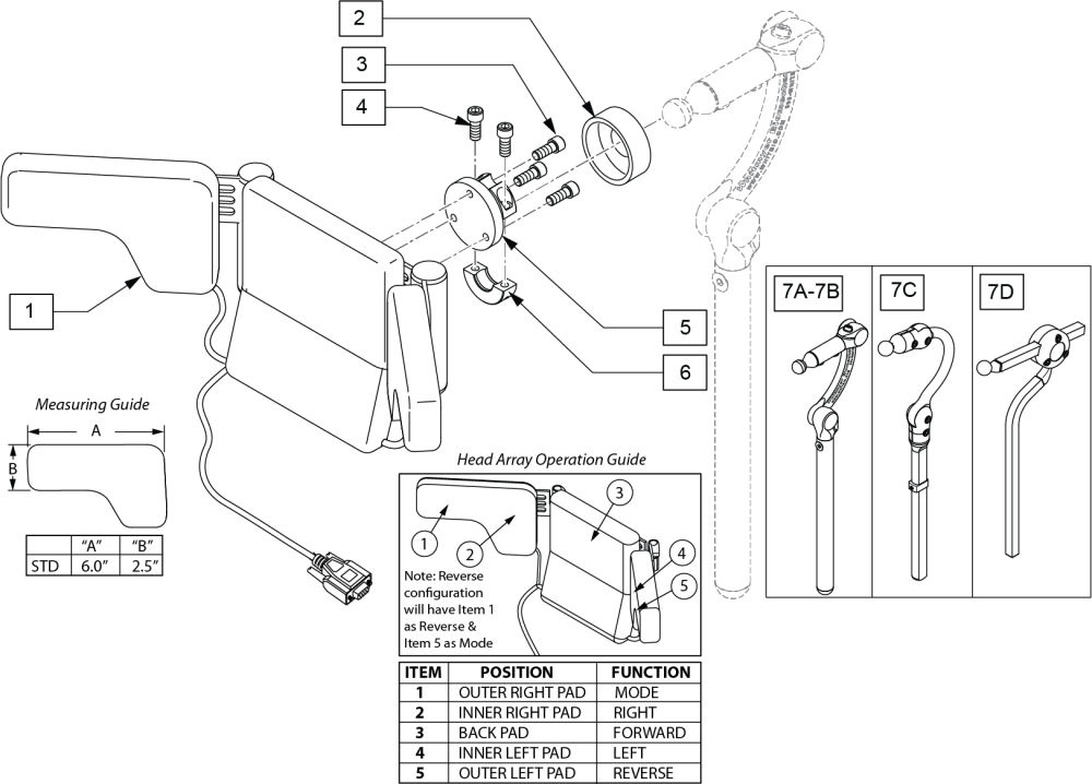 5 Switch Head Array parts diagram