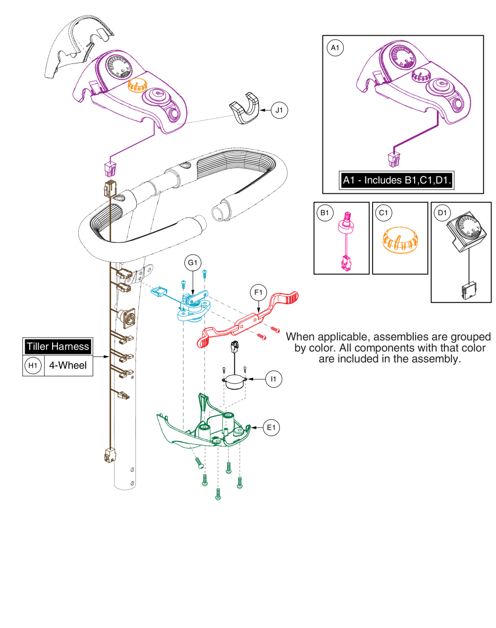 Console parts diagram