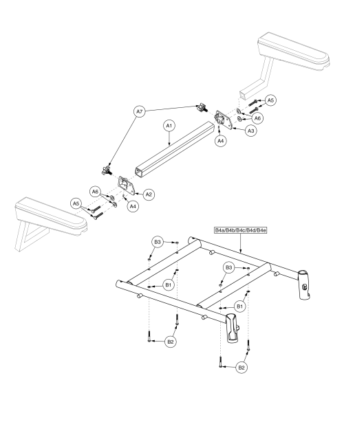 H - Frames - Pinchless Hinge, Solid Seat Pan - Elr Sa Solid Pin 22w parts diagram