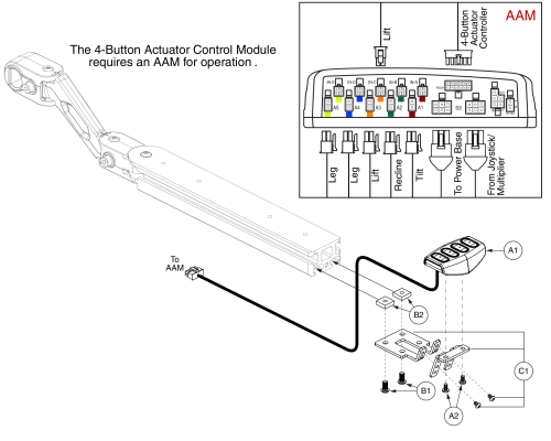 4-button Actuator Control Module, Tb3 parts diagram
