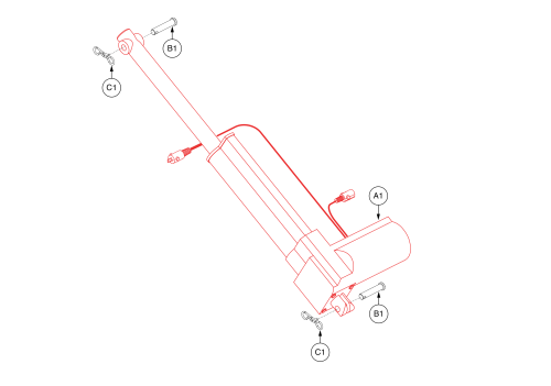 Dual Lead Actuator (fbs), Drvmotr1427 parts diagram