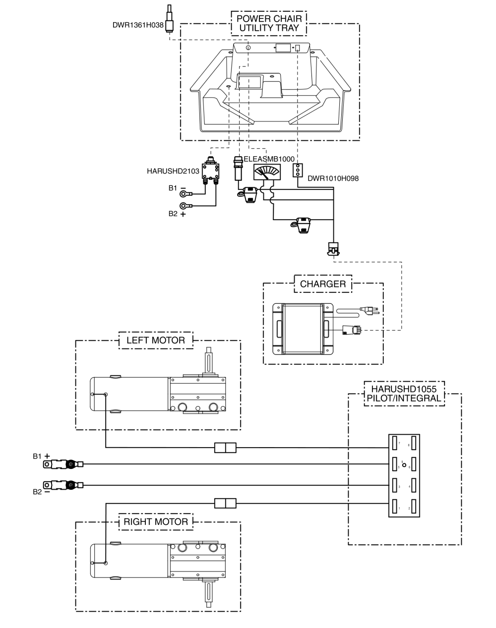 Vsi, Quantum Ready, Electrical System Diagram, Jazzy 1170 Series parts diagram