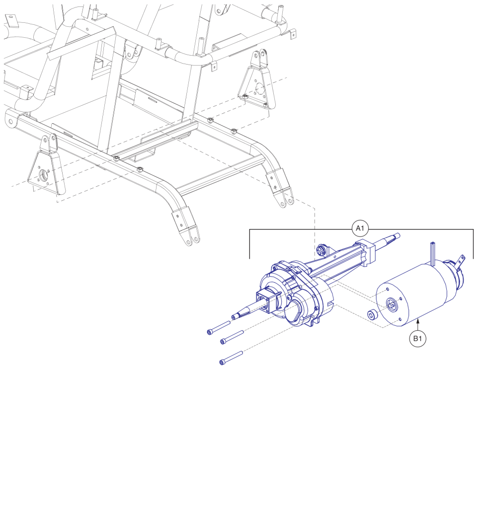 M8, 20 Kph Motor Assy, For Model Numbers Ending In 1003 parts diagram