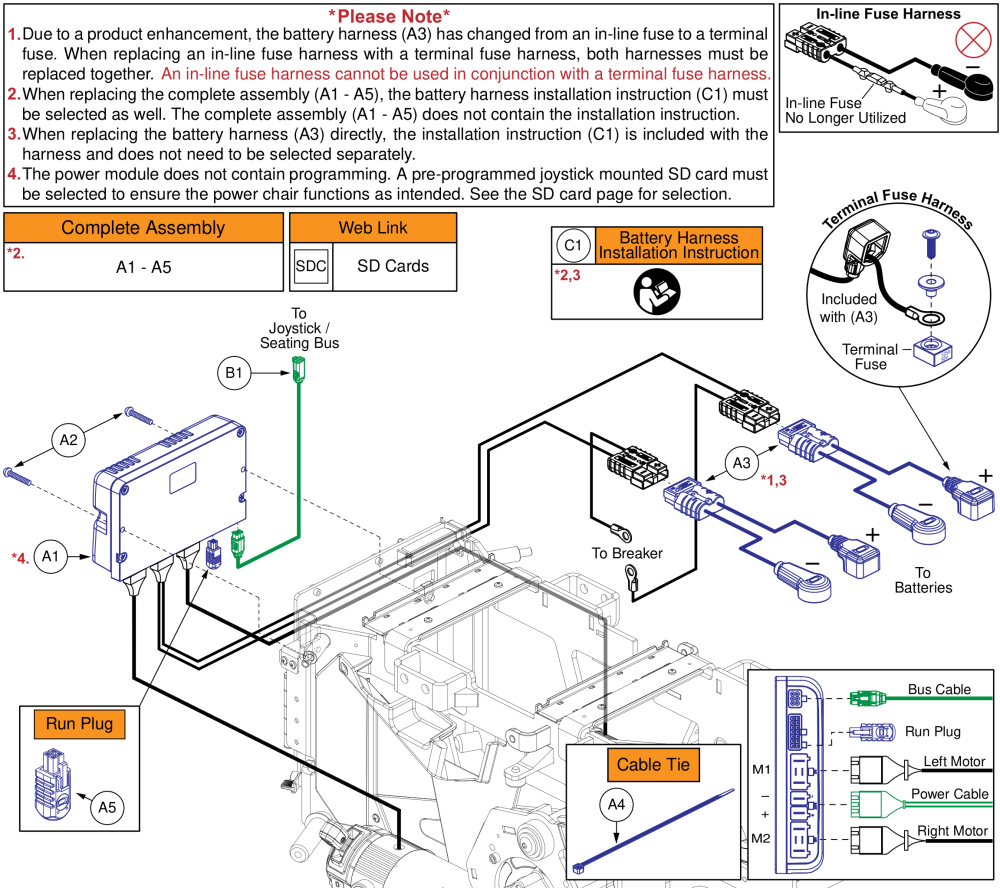 Ql3 Electronics, Std. Motors, Std. Fenders / No Pto Qbc, Stretto parts diagram