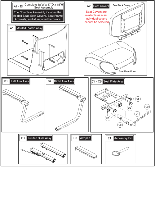 Foldable, Molded Plastic Seat, 18