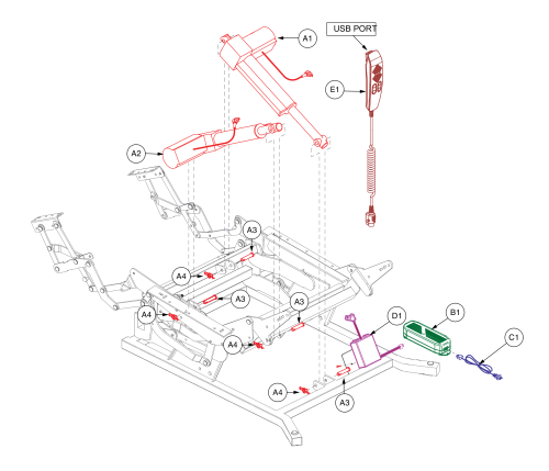 Nm1652, Nm3002, Nm2450, Nm2550, Nm6100, Dual Motor, Infinite Position parts diagram