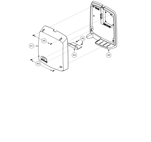 Electronics Mount - Ped Tilt Thru Toggle parts diagram