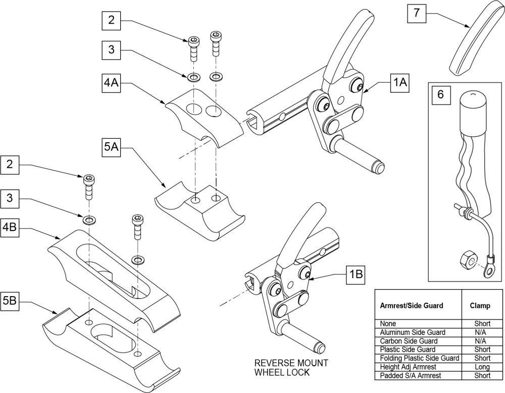 Wheel Lock (push To Lock) parts diagram