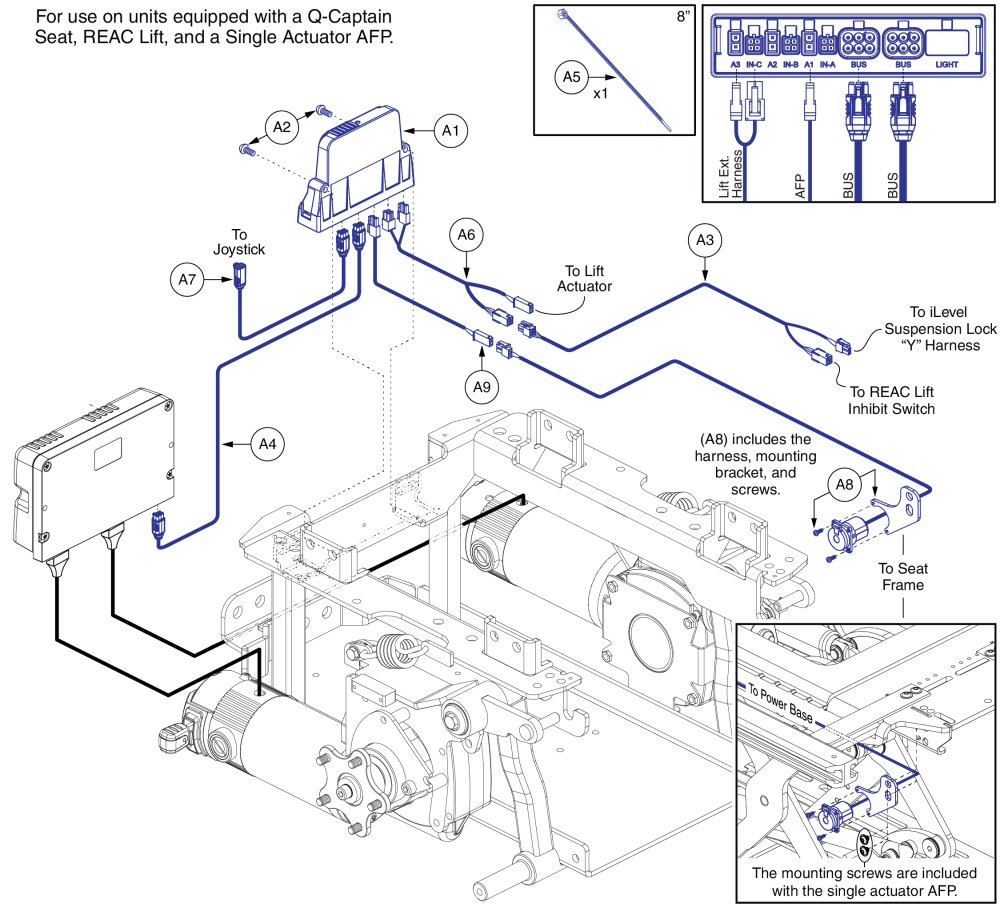 Ql3 Am3 For Q-captains W/ Reac Lift & Sing. Act. Afp, Q6 Edge 2.0/3 parts diagram