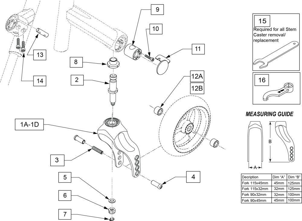 Multiple Position Fork After Qni-020000 & Qnh-015000 parts diagram