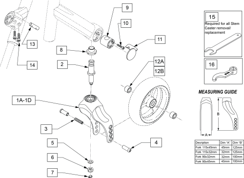 Multiple Position Fork After Qni-020000 & Qnh-015000 parts diagram