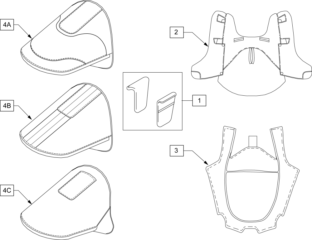 Upholstery Package parts diagram