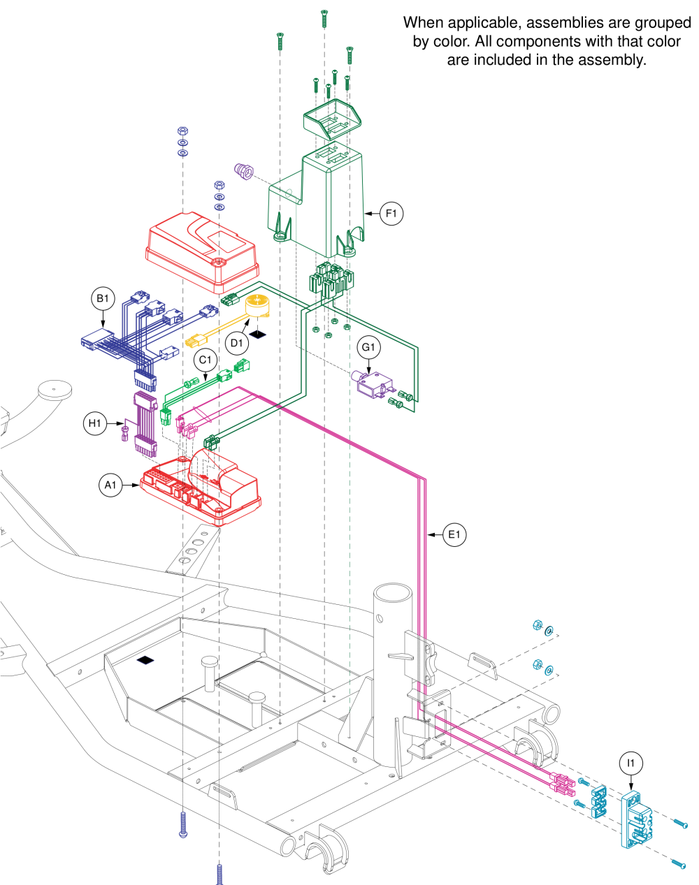 R-series Controller, For Models Ending In 1017 & Subsequent parts diagram