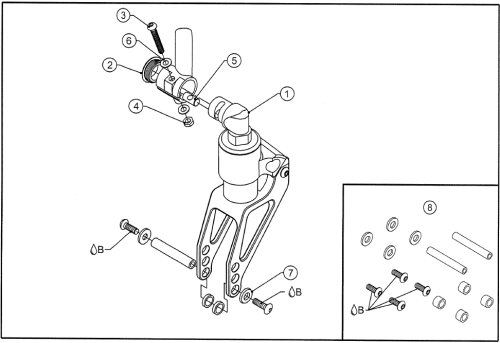 2) Frog Leg parts diagram