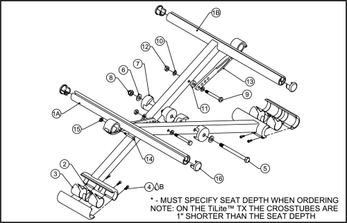 2) Reinforced Crosstubes parts diagram