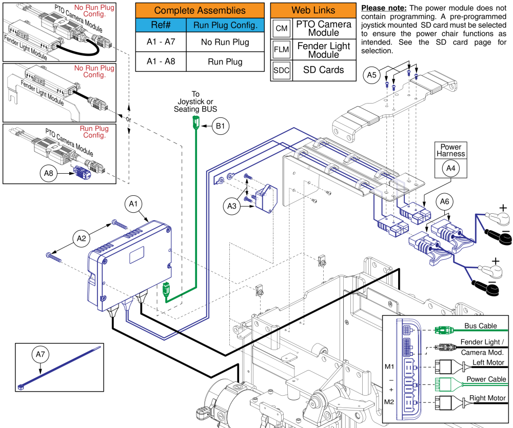 Ql3 Base Electronics, Lighting Fenders / Pto Qbc, Hammer Motors, Q6 Edge Z parts diagram