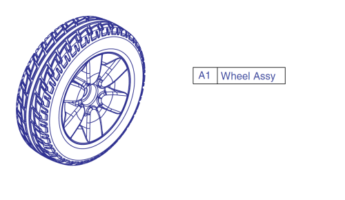 Flat-free Drive Wheel Assy - 10