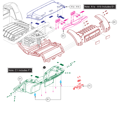 Rear Shroud With Lights parts diagram