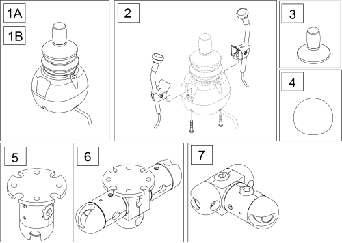 Link-it All Round Joystick parts diagram