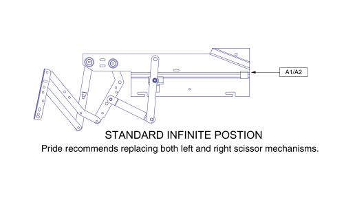 Infinite Position Scissor Mechanisms, Ind0201e003 / Ind0201e004 parts diagram