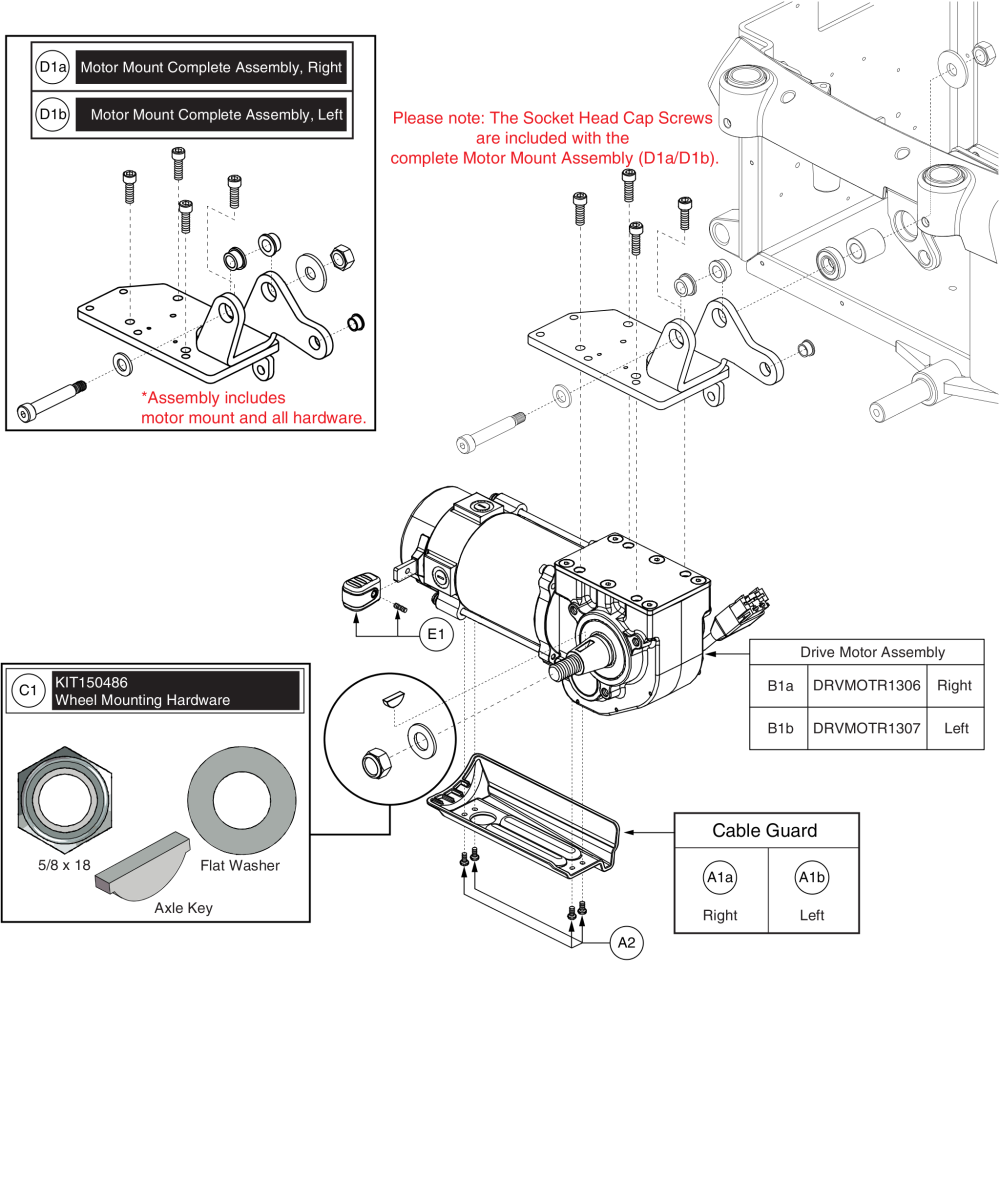 Es712 High Speed Hammer Motor W/ Motor & Wheel Mounting Hardware, Q6000z parts diagram