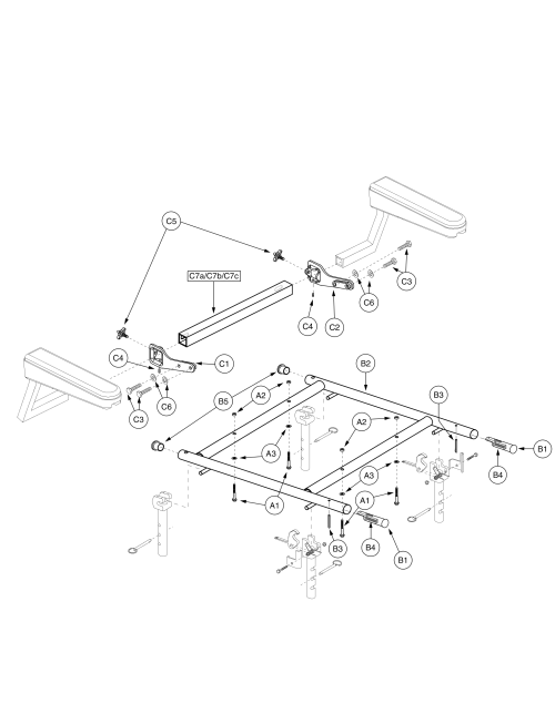 H -frames - Ltd Recline Seats - 115 Ltd Recline 16d-20d parts diagram