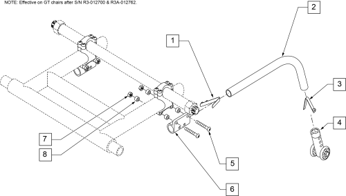 Anti-tip Suspension Frame parts diagram