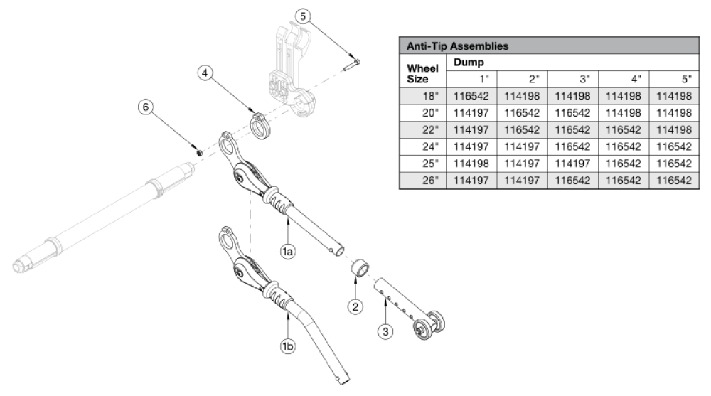 Rogue Xp User Activated Anti-tip parts diagram