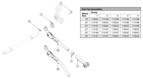 Rogue Xp User Activated Anti-tip parts diagram