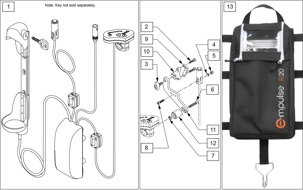 Backpack And Control Assembly parts diagram