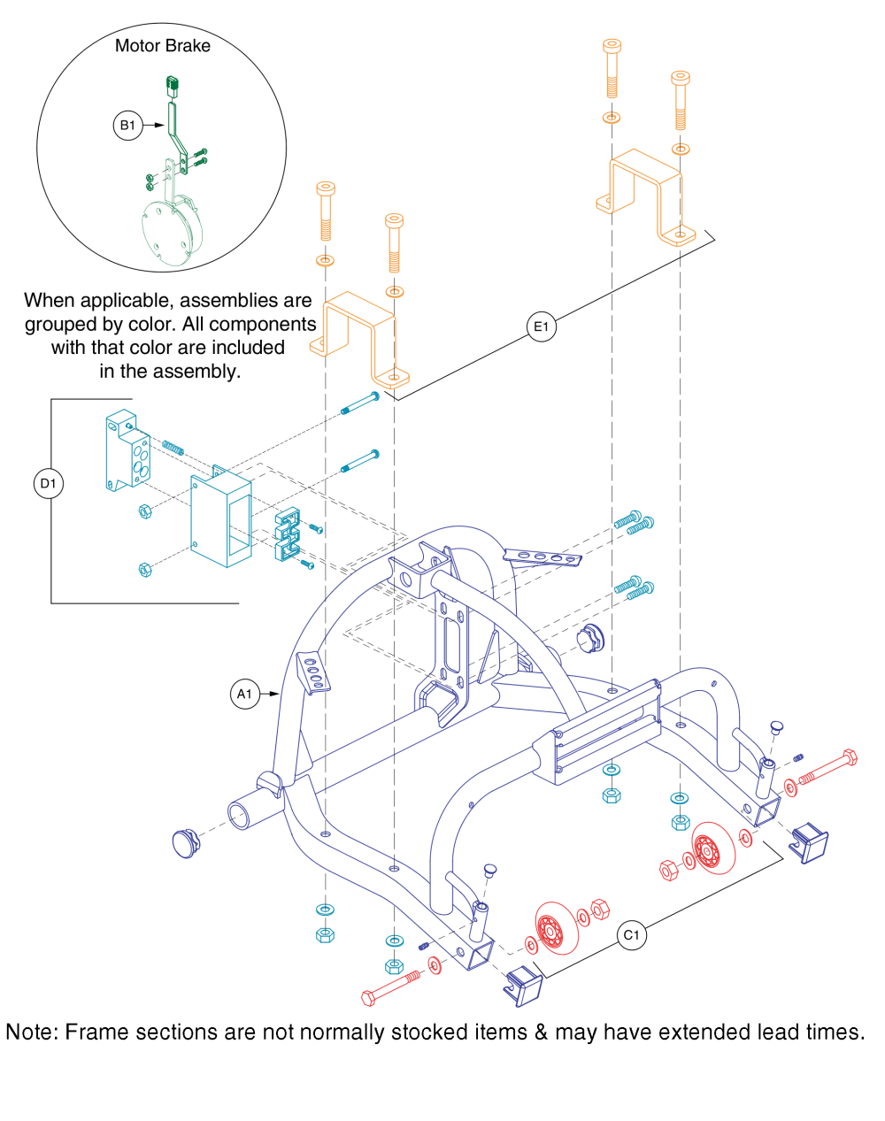 3 And 4 Wheel Rear Frame, Victory 10.2 parts diagram