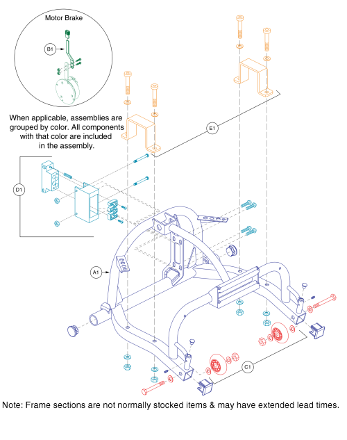 3 And 4 Wheel Rear Frame, Victory 10.2 parts diagram