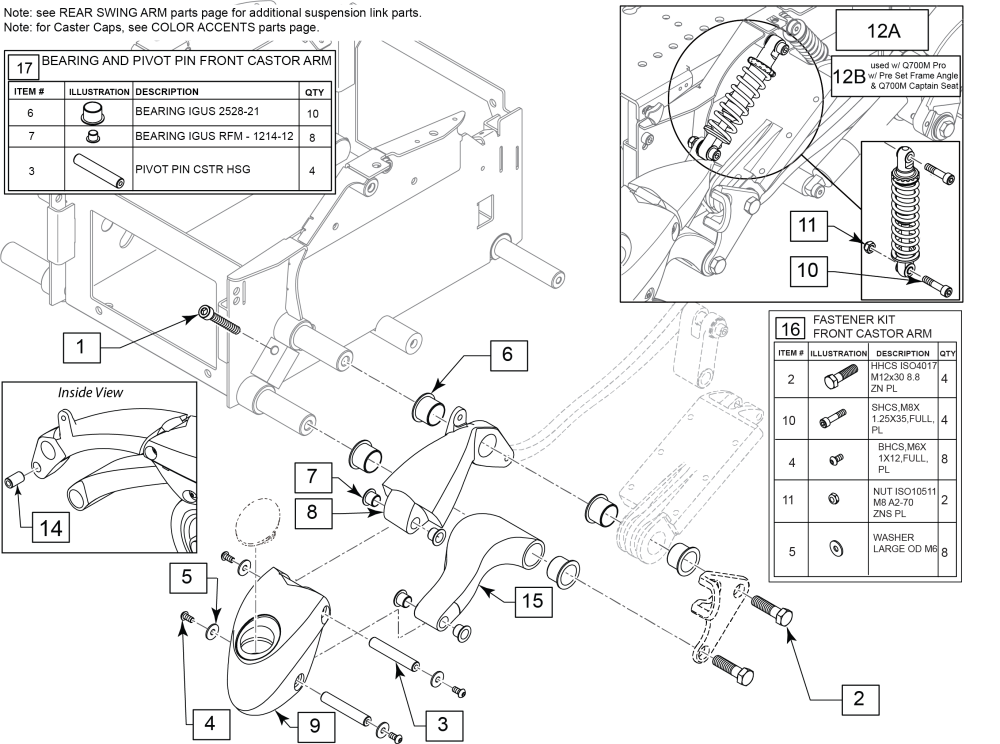 Quickie Q700 M SEries Replacement Parts by Quickie - Quickie Quickie Q700 M SEries Replacement Parts by Quickie - Quickie