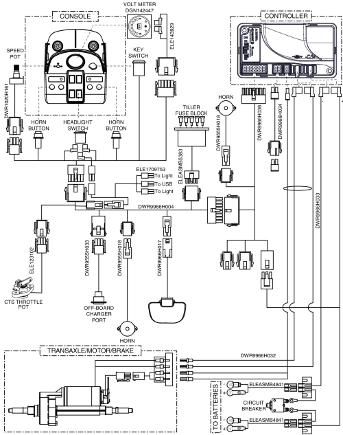 3 & 4 Wheel, Electrical System Diagram, Victory 9.2 parts diagram