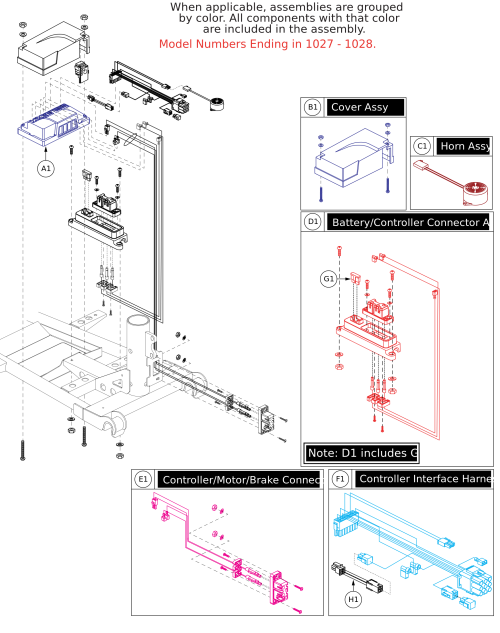 With Delta Tiller (models Ending In 1027-1028) parts diagram