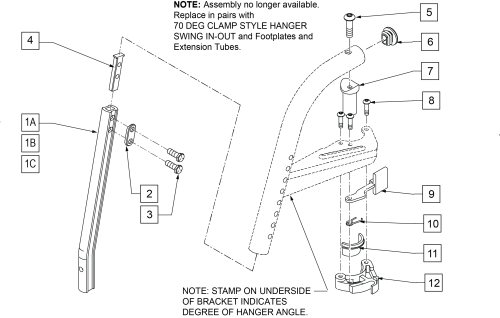 70 Deg S/a Hanger (disc 4-21-15) parts diagram