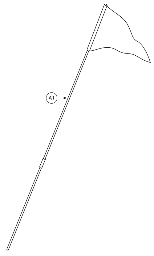 Flag (rear Frame Mount, Near Anti-tip) parts diagram