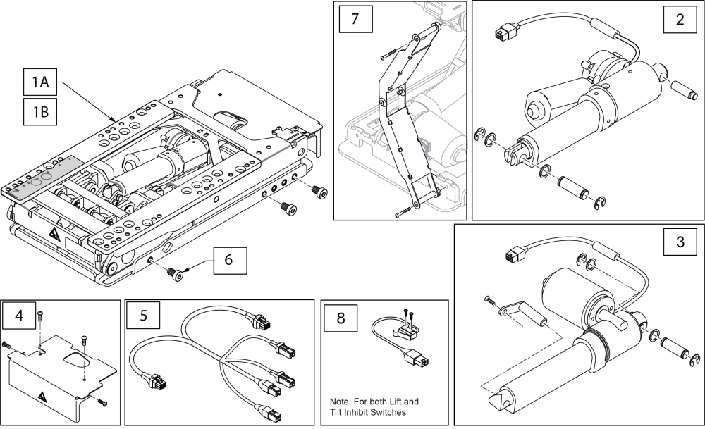 Q300mp 30d Lift & Tilt Combo Module parts diagram