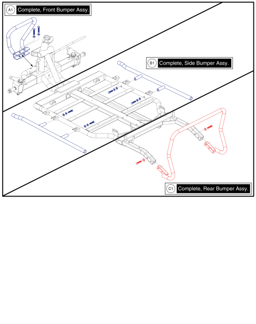 4 Whl, Bumper Assy parts diagram