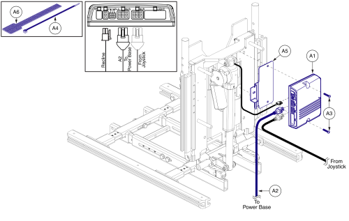 Recline Only, Am1 W/ Bus Cable, And Hardware, Tb3 / Ne+ parts diagram