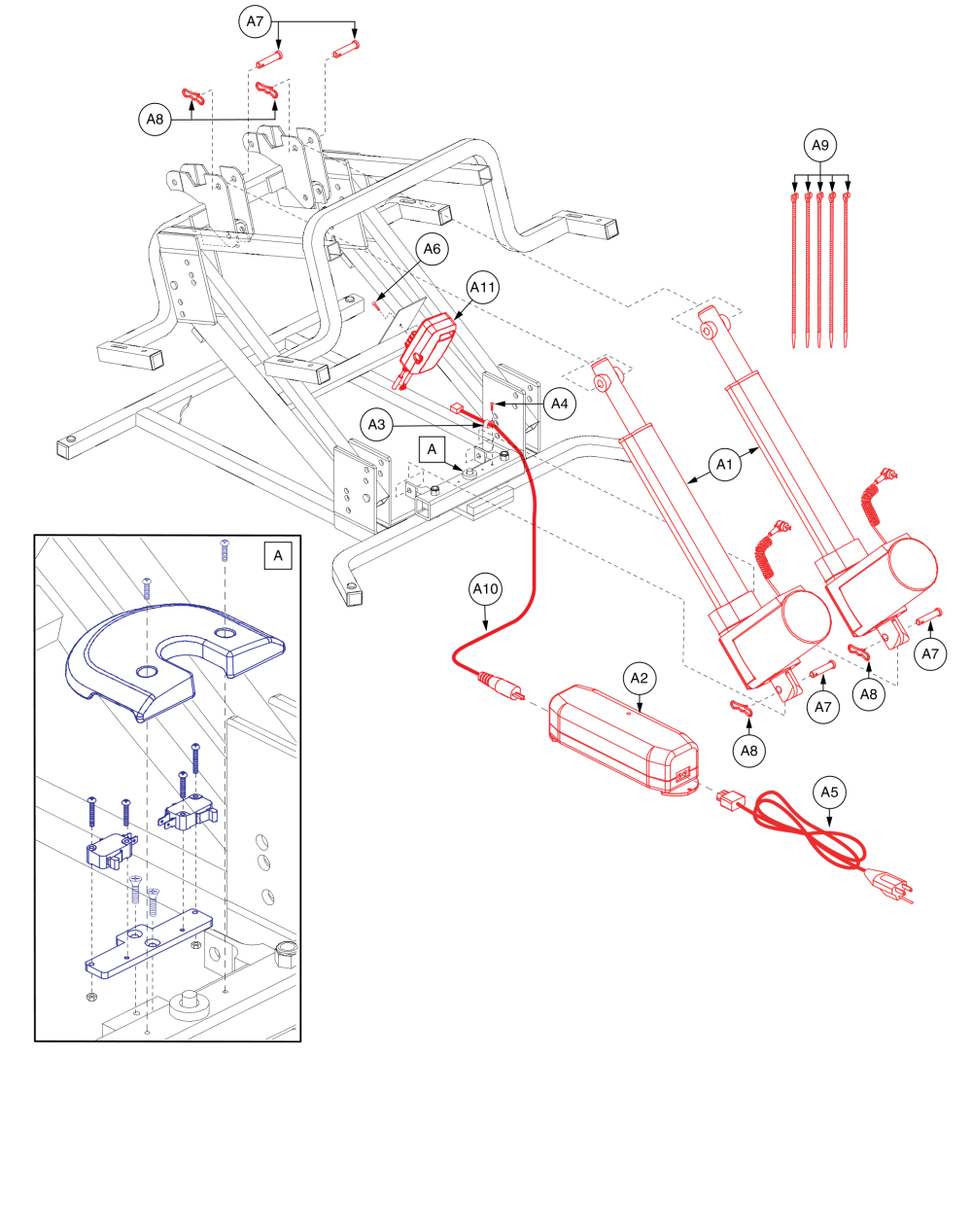 Dual Motor Heavyweight W/sync parts diagram