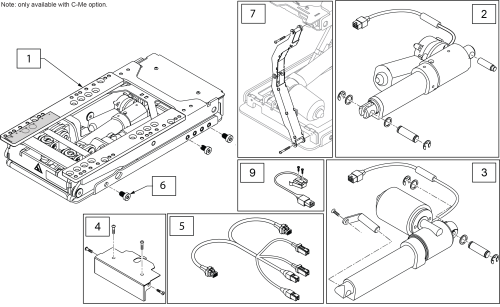 Q500hp Lift & Tilt Combo Module parts diagram