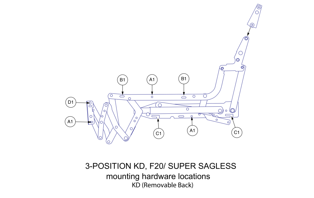 Scissor Hardware - All Other Sn Endings - Kd parts diagram