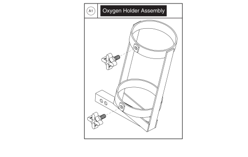 Oxygen D And E Tank Holder parts diagram