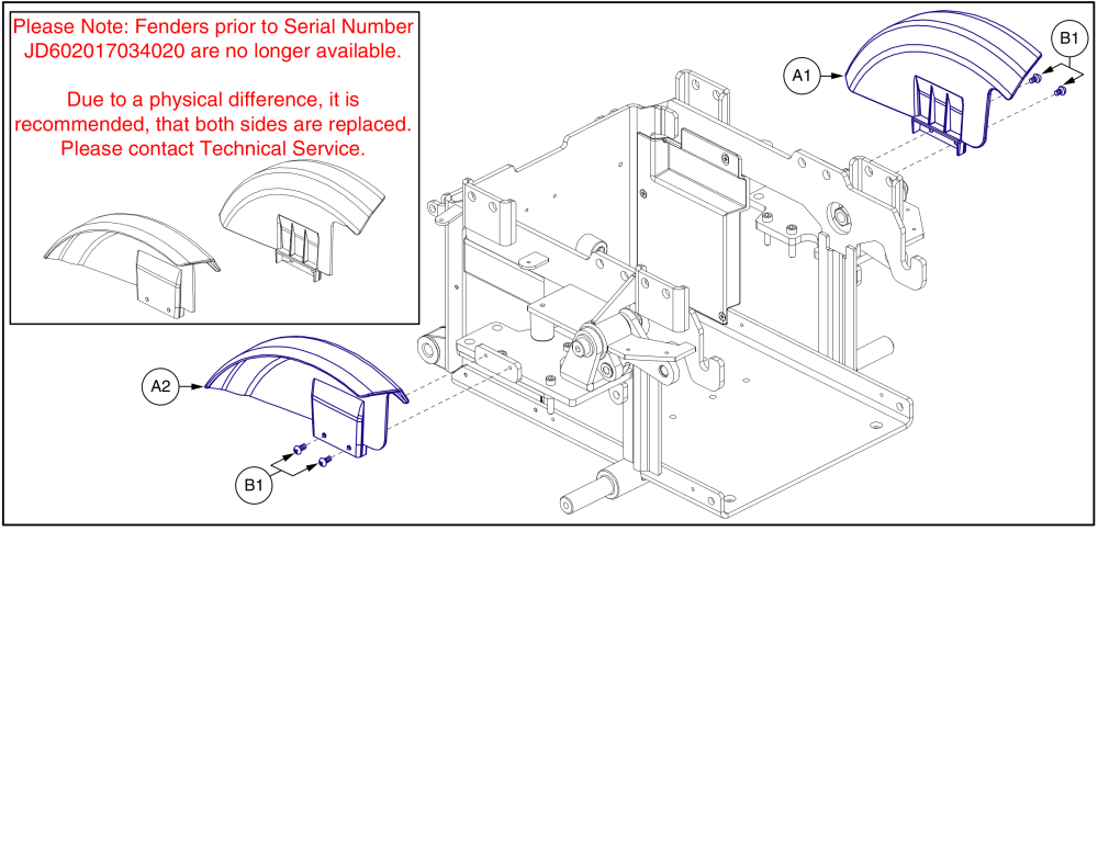 Fender Shrouds W/o Lights, Edge Z / Q6 Ultra parts diagram