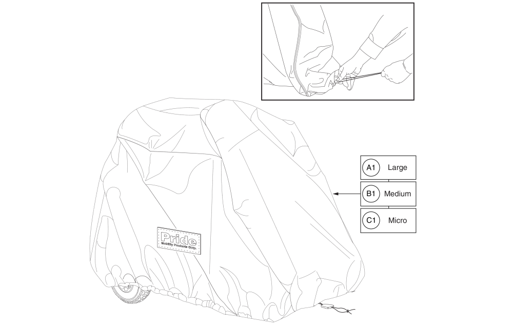 Weather Cover (scooter) parts diagram