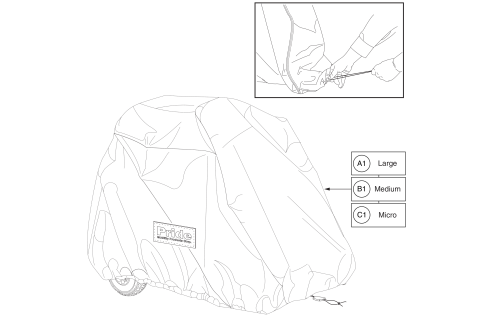 Weather Cover (scooter) parts diagram